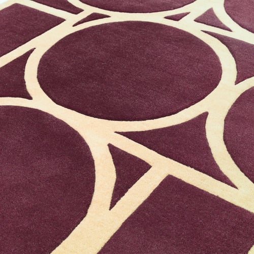 Plum Metro Hand-Tufted Wool Rug