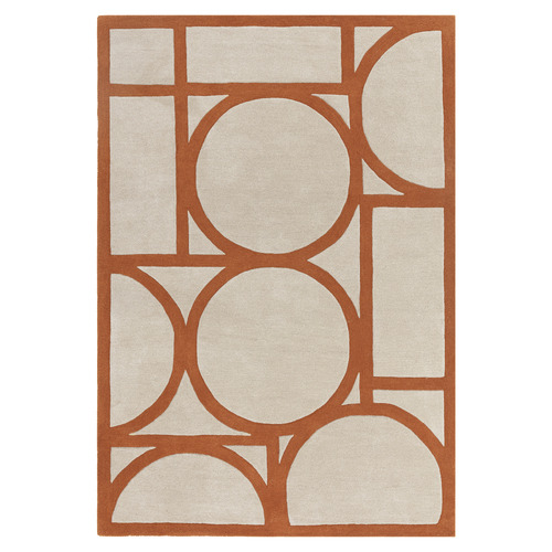 Rust Metro Hand-Tufted Wool Rug
