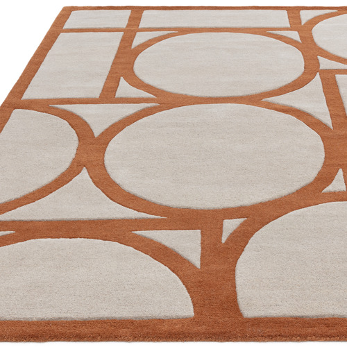 Rust Metro Hand-Tufted Wool Rug
