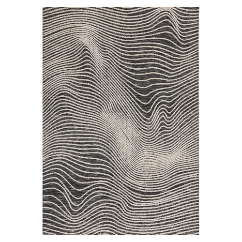 Black Mason Microfibre Rug