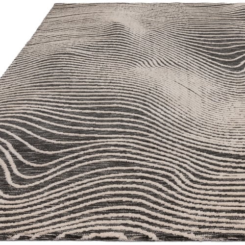 Black Mason Microfibre Rug