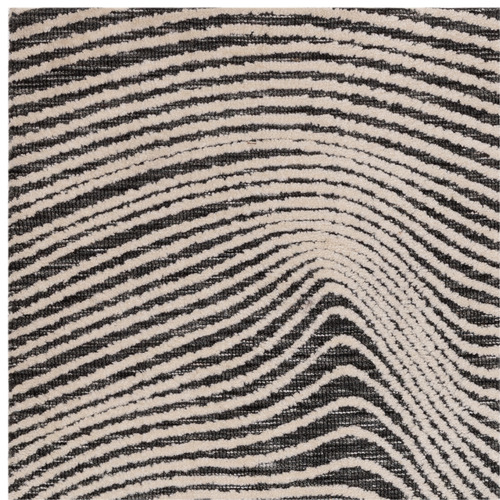 Black Mason Microfibre Rug