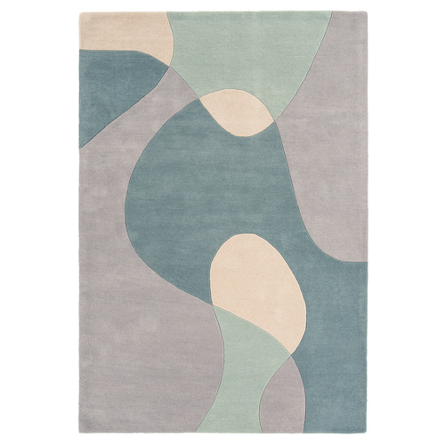 Sky Matrix Hand-Tufted Wool Rug | Temple & Webster