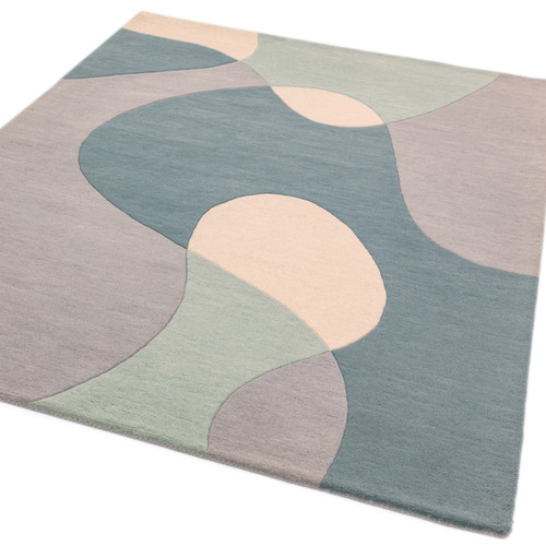 Sky Matrix Hand-Tufted Wool Rug | Temple & Webster