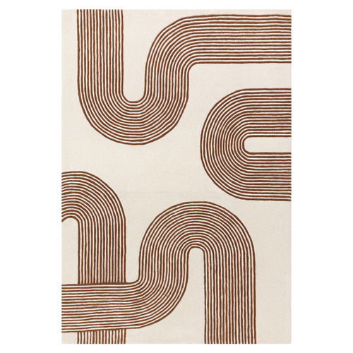 Amber Matrix Arch Hand-Tufted Wool Rug