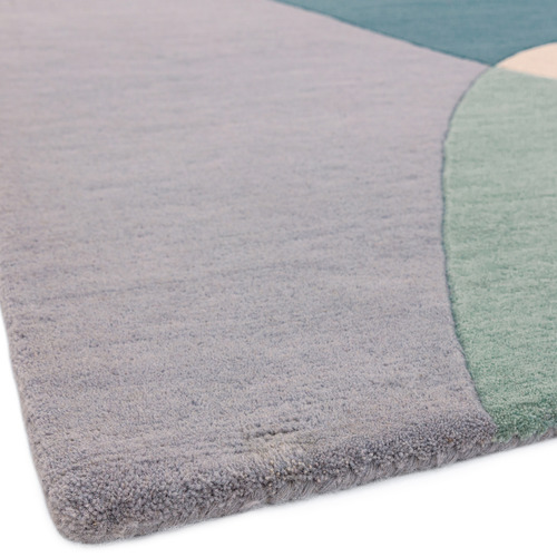 Sky Matrix Arc Hand-Tufted Wool Rug