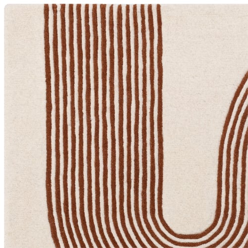 Amber Matrix Arch Hand-Tufted Wool Rug