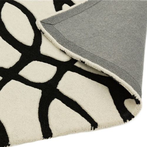 White Matrix Wire Hand-Tufted Wool Rug