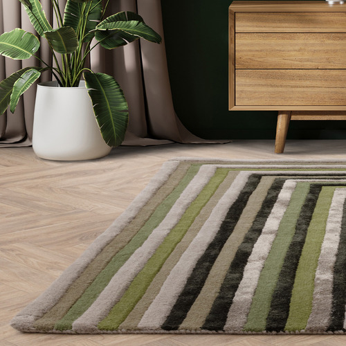 Forest Matrix Hand-Tufted Wool & Viscose Rug