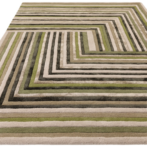 Forest Matrix Hand-Tufted Wool & Viscose Rug