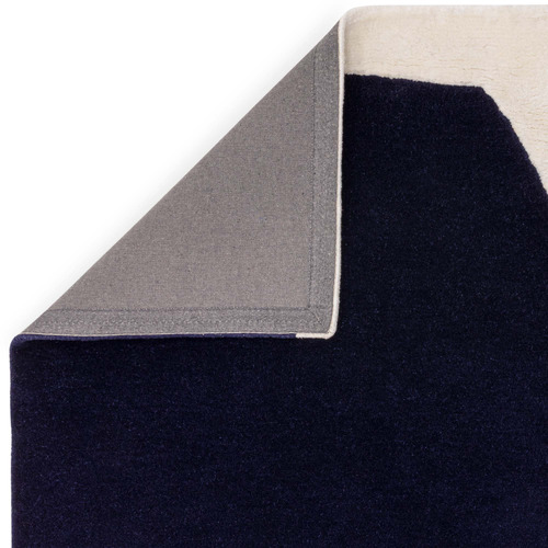 Indigo Matrix Hand-Tufted Wool & Viscose Rug