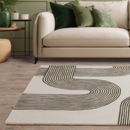 Forest Matrix Arch Hand-Tufted Wool Rug