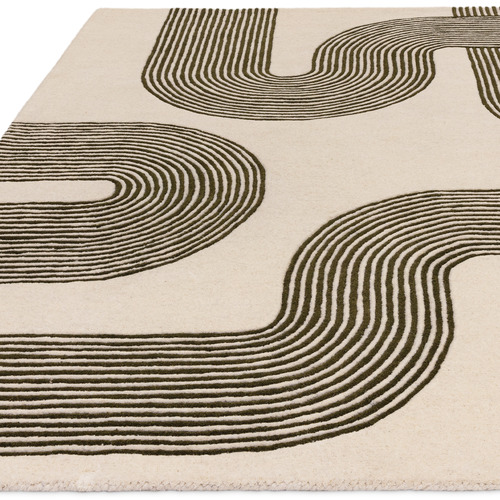 Forest Matrix Arch Hand-Tufted Wool Rug | Temple & Webster