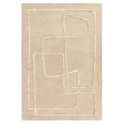 Sand Matrix Infinity Hand-Tufted Wool & Viscose Rug