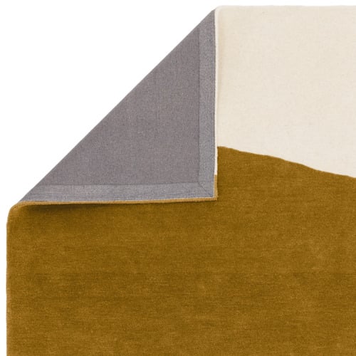 Ochre Matrix Hand-Tufted Wool & Viscose Rug