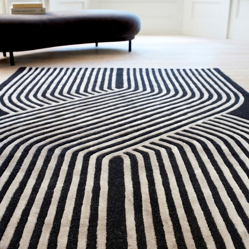 Gunmetal Matrix Solstice Hand-Tufted Wool & Viscose Rug