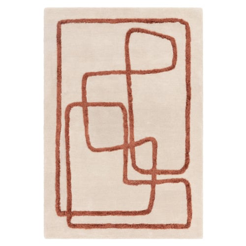 Copper Matrix Infinity Hand-Tufted Wool & Viscose Rug