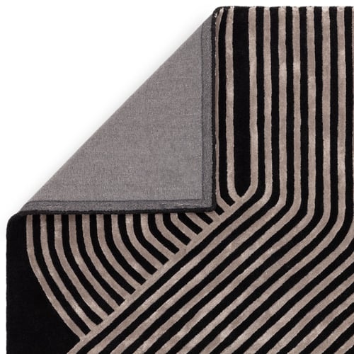 Gunmetal Matrix Solstice Hand-Tufted Wool & Viscose Rug