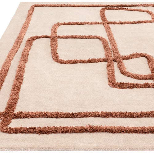 Copper Matrix Infinity Hand-Tufted Wool & Viscose Rug