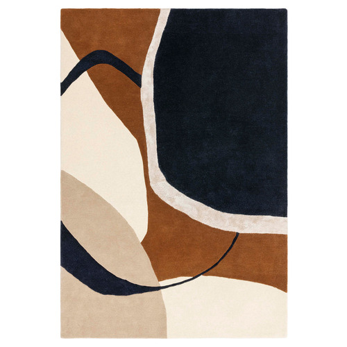 Rust Matrix Hand-Tufted Wool & Viscose Rug