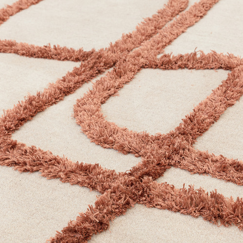 Copper Matrix Infinity Hand-Tufted Wool & Viscose Rug
