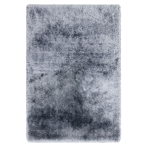 Airforce Blue Plush Hand-Woven Rug