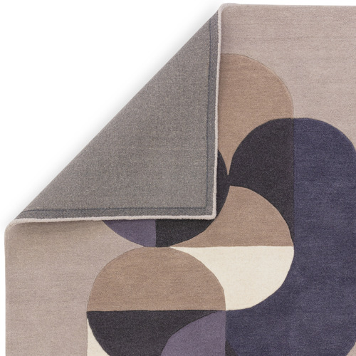 Grey Matrix Statement Hand-Tufted Wool Rug