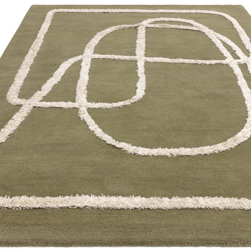 Sage Matrix Infinity Hand-Tufted Wool & Viscose Rug