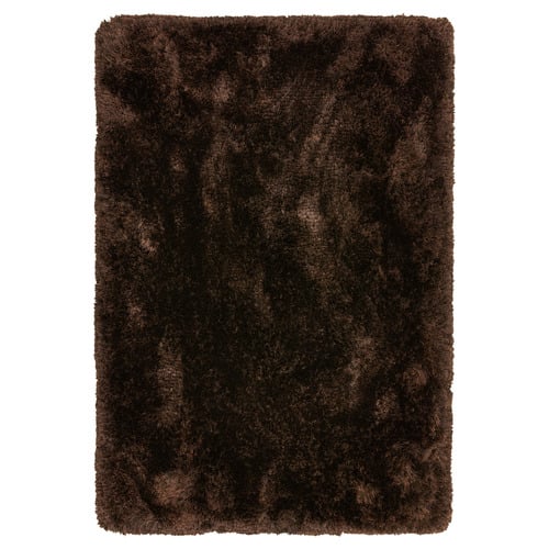 Dark Chocholate Plush Hand-Woven Rug