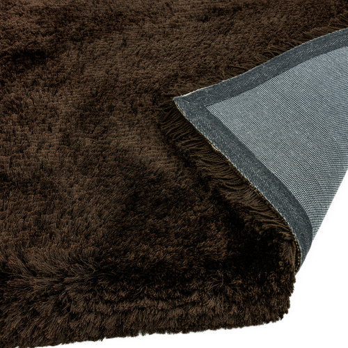 Dark Chocholate Plush Hand-Woven Rug