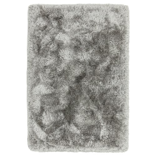 Silver Plush Hand-Woven Rug