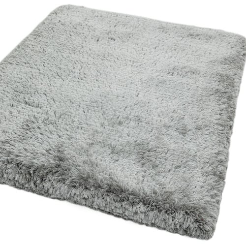 Silver Plush Hand-Woven Rug