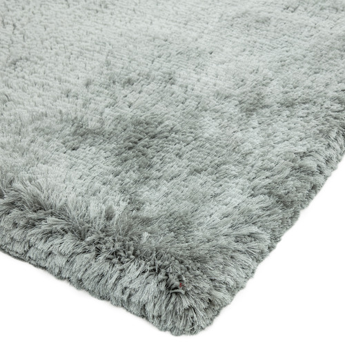 Silver Plush Hand-Woven Rug