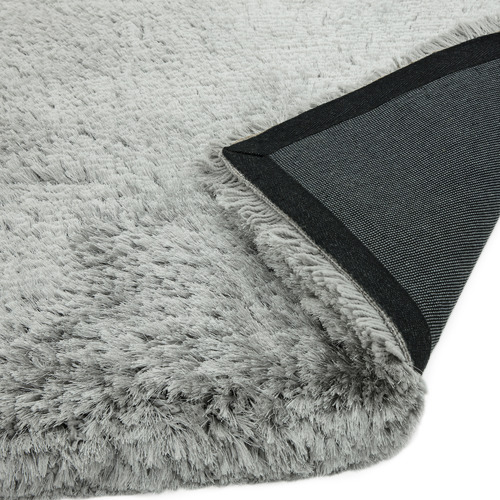 Silver Plush Hand-Woven Rug