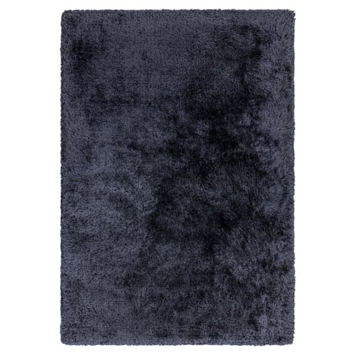 Navy Plush Hand-Woven Rug