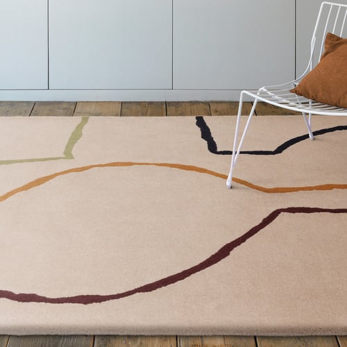 Reef Linear Hand-Tufted Wool Rug