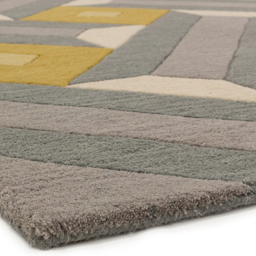 Reef Motif Hand-Tufted Wool Rug
