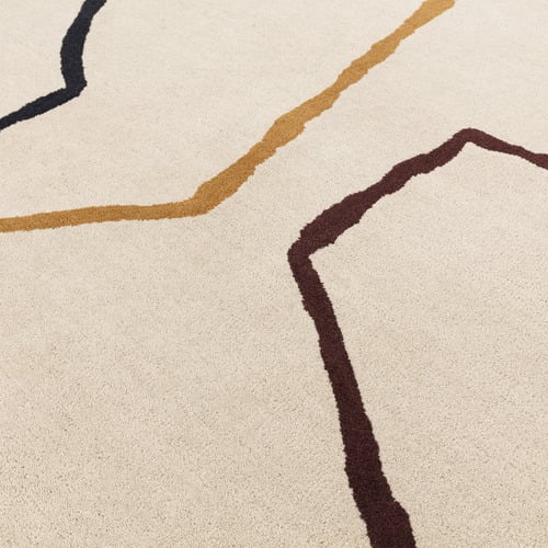 Reef Linear Hand-Tufted Wool Rug