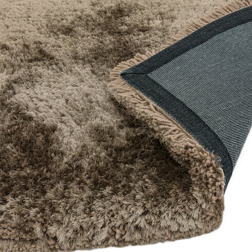Taupe Plush Hand-Woven Rug