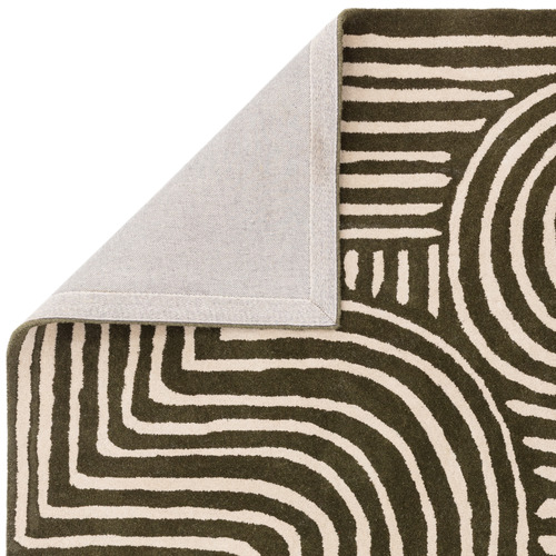 Forest Reef Curve Hand-Tufted Wool Rug