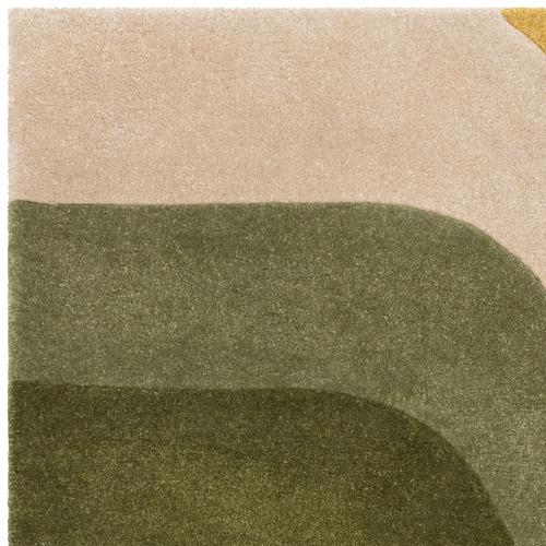 Green Romy Retro Hand-Tufted Indoor/Outdoor Rug
