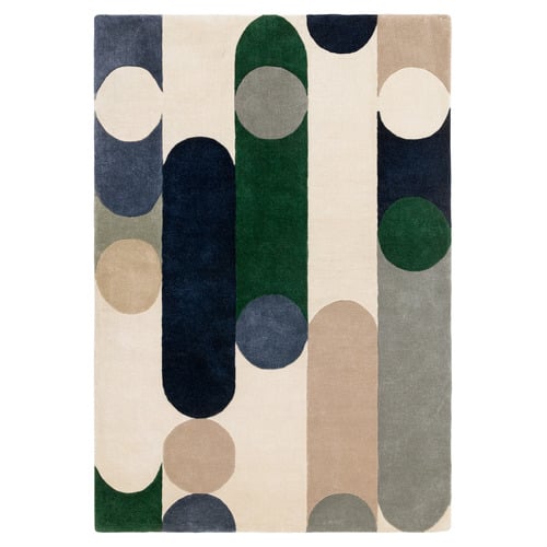 Blue Romy Morse Hand-Tufted Indoor/Outdoor Rug