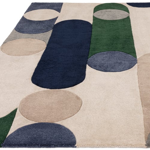 Blue Romy Morse Hand-Tufted Indoor/Outdoor Rug