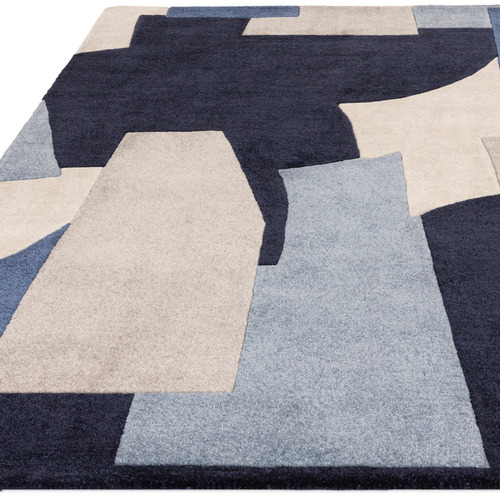 Blue Romy Element Hand-Tufted Indoor/Outdoor Rug