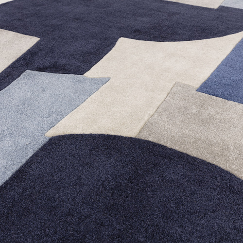 Blue Romy Element Hand-Tufted Indoor/Outdoor Rug