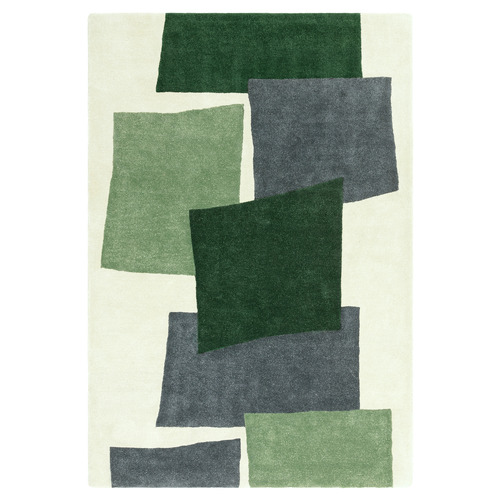 Green Romy Papercut Hand-Tufted Indoor/Outdoor Rug