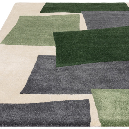 Green Romy Papercut Hand-Tufted Indoor/Outdoor Rug