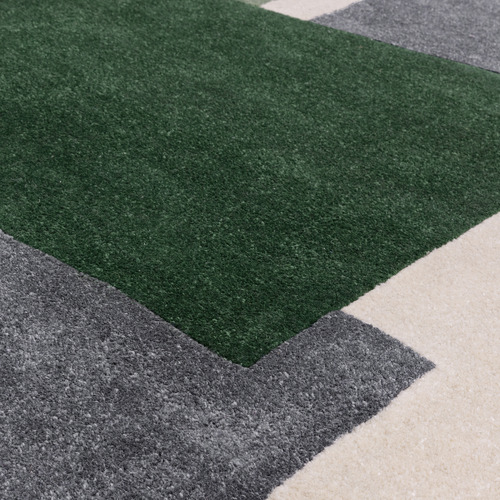 Green Romy Papercut Hand-Tufted Indoor/Outdoor Rug