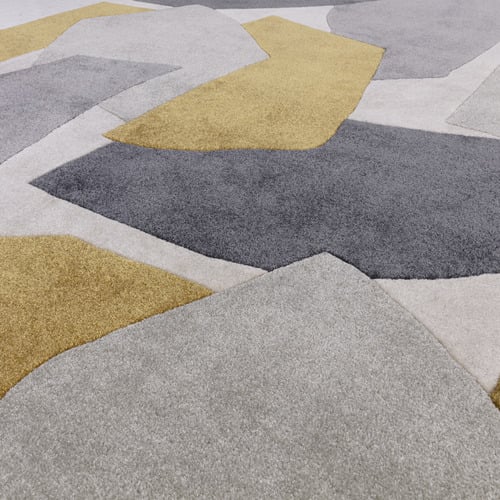 Ochre Romy Element Hand-Tufted Indoor/Outdoor Rug