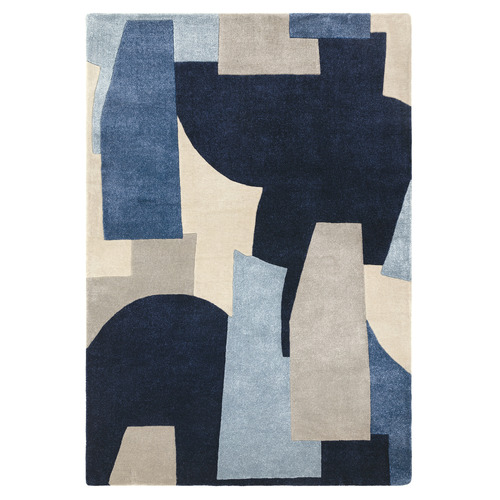 Blue Romy Element Hand-Tufted Indoor/Outdoor Rug